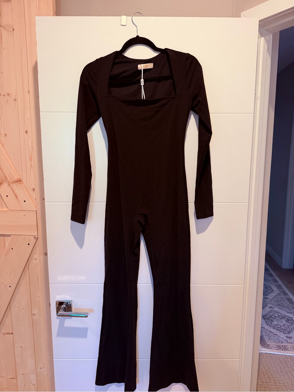 Black Long-Sleeve Jumpsuit